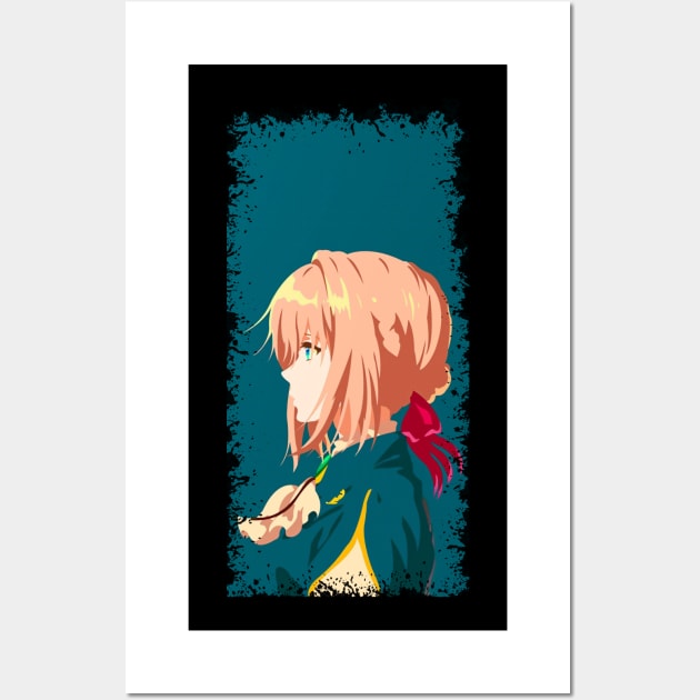 violet evergarden anime Wall Art by Sparkledoom